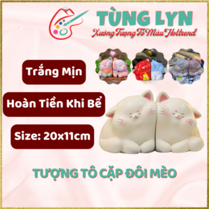 Tô Tượng Cặp Đôi Mèo