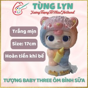 Tô Tượng Baby Three Ôm Bình Sữa
