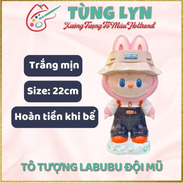 Tô Tượng Labubu Đội Mũ