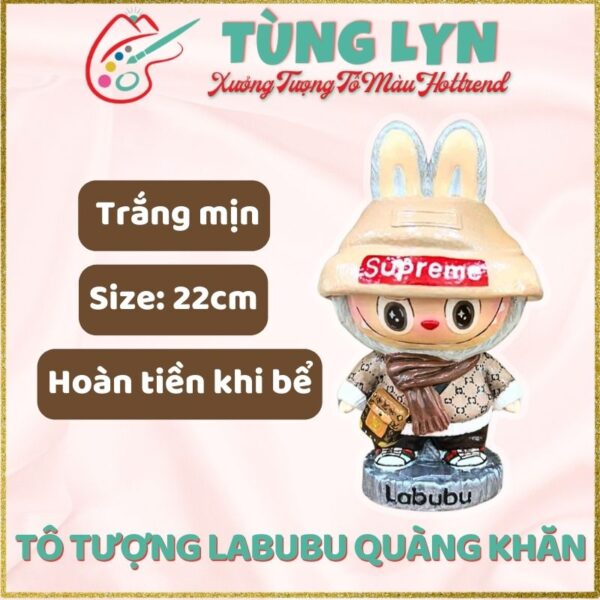 Tô Tượng Labubu Quàng Khăn