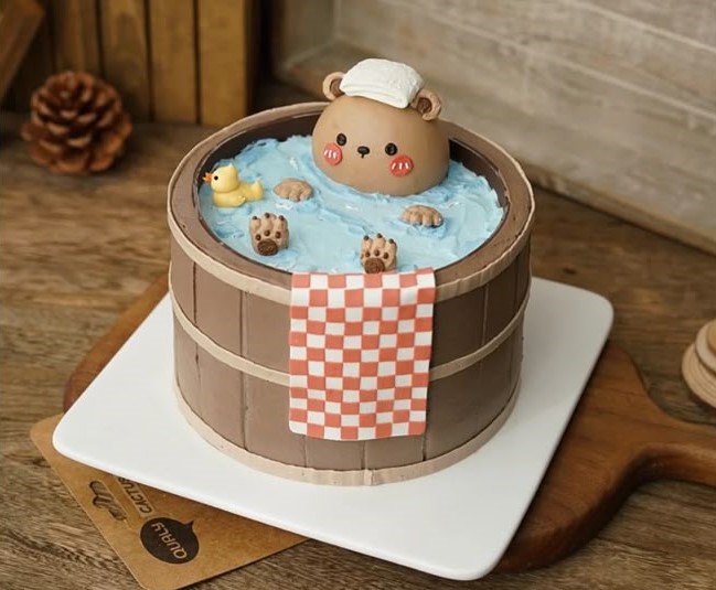 Tượng Capy Bara Tắm Bồn Thư Giãn